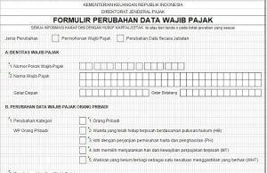 Read more about the article Perubahan Data Wajib Pajak