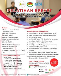 Read more about the article Pelatihan Brevet A&B, Serta Sertifikasi CTT (Certified Tax Technician)